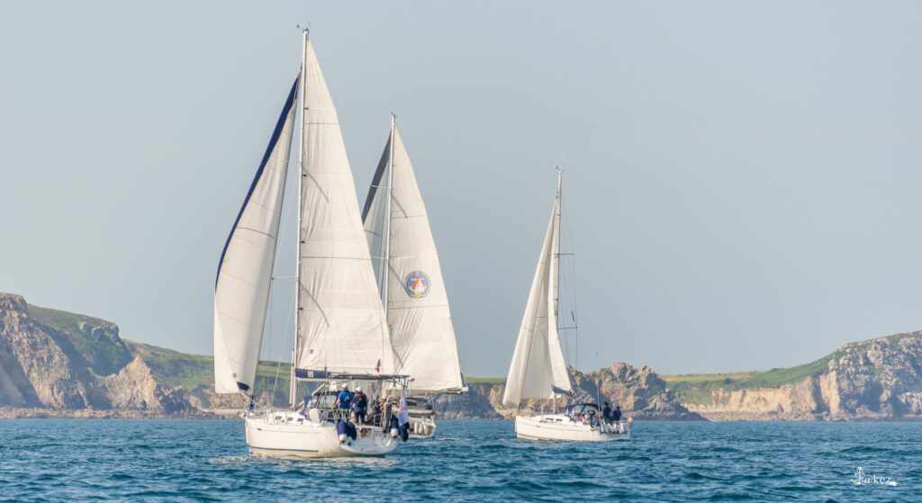 Sailing in Brest Harbor